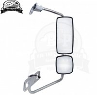 Chrome Freightliner M2 Exterior Mirror Assembly, Passenger Side